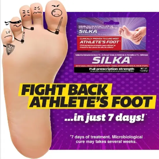 SILKA Athlete's Foot Antifungal Cream 1oz image {8}