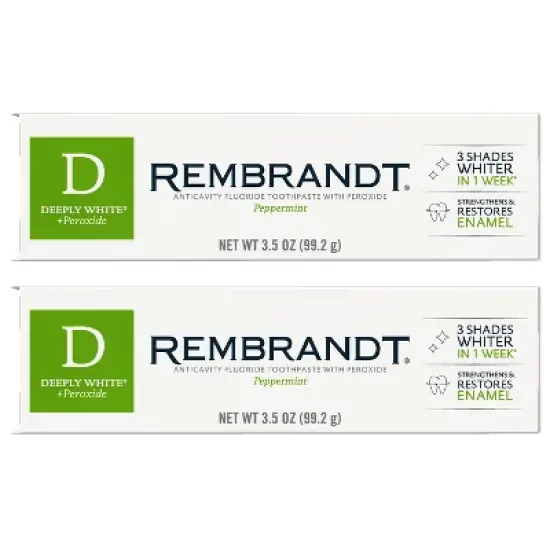 Rembrandt Deeply White & Peroxide Whitening Toothpaste - Peppermint image {7}