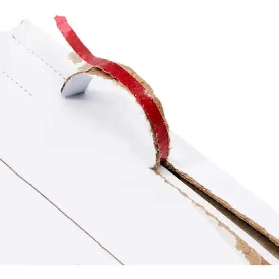 Juvale 100-Pack White Rigid Mailing Envelopes Document Stay Flat Mailers Self Adhesive Flap, 2.5 x 12.5 in image {2}