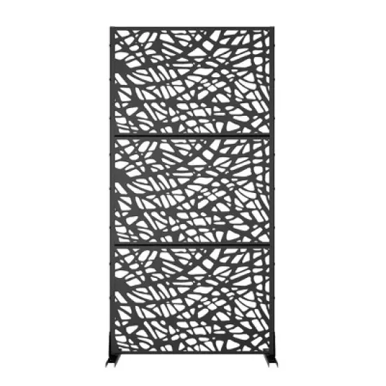PexFix Outdoor Metal Privacy Screen Garden Fence in Web Pattern image {2}