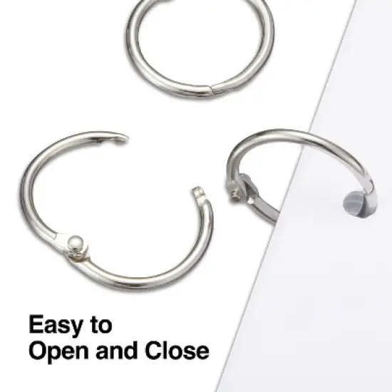 MyOfficeInnovations Loose Leaf Rings 1" Width 100PK 1804211 image {2}