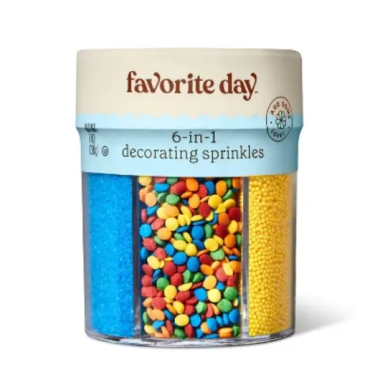 Rainbow 6 Cell Sprinkle Mix - 7oz - Favorite Day&trade; image {3}