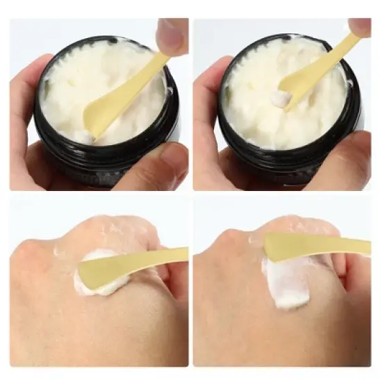 Unique Bargains Hangable Broom Shape Mini Makeup Cosmetic Spoon 2 Pcs image {4}