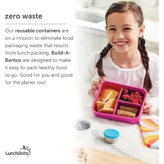 LunchBots Medium Silicone Build-a-Bento Box image {7}