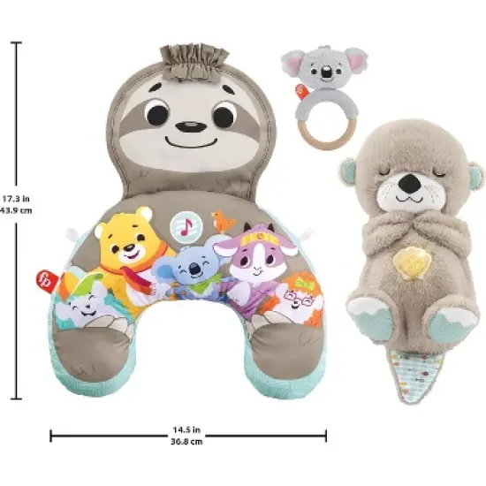 Fisher-Price Baby Play Kit Let&rsquo;s Try Tummy Time Gift Set, Developmental Toys with Activity Guide image {5}