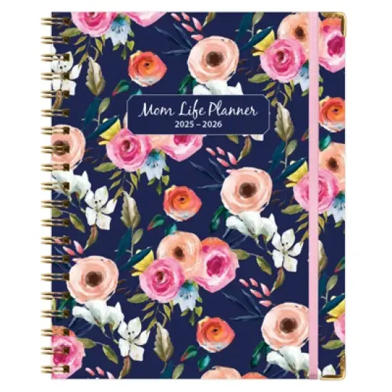 Global Printed Products AY 2025-2026 Mom Planner - 8"x10" (Small Navy Floral) image {8}