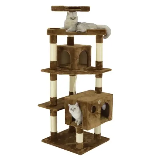 Go Pet Club 60" Cat Tree House with Sisal Scratching Posts F2020 image {4}