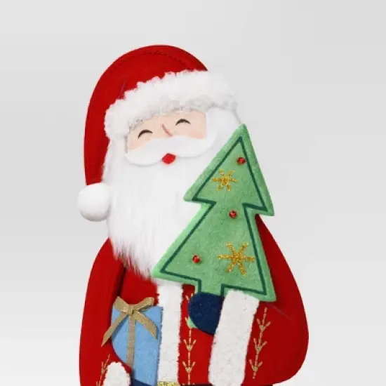 13" Christmas Fabric Santa Figural Decor - Wondershop&trade; image {2}