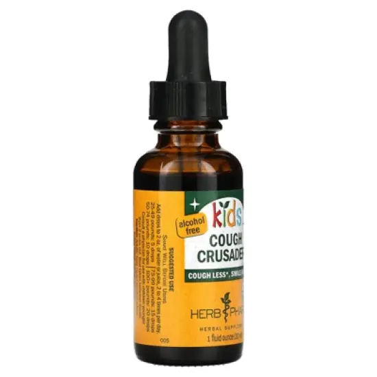 Herb Pharm Kids, Cough Crusader, 1 fl oz (30 ml) image {3}