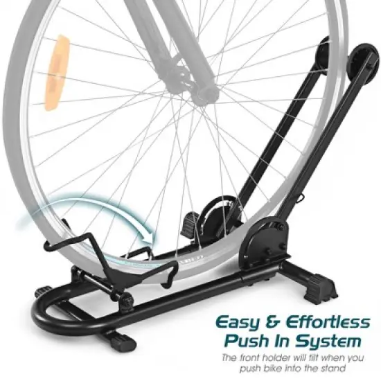 Costway Foldable Bike Floor Parking Rack Home Garage Storage Stand Fit 20''-29'' image {5}