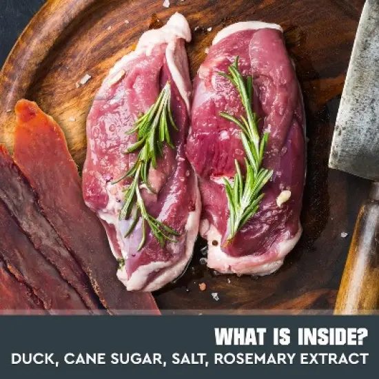 Beloved Pets All Natural Duck Jerky Dog Treats Chews Grain Free High Protein Human Grade 1.5 LB - 1 Pack image {2}