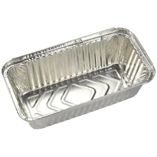 Juvale 50 Pack Disposable Aluminum Loaf Pans with Lids, 22oz Tins for Baking, Heating, Storing, 8.5 x 2.5 x 4.5 In image {5}