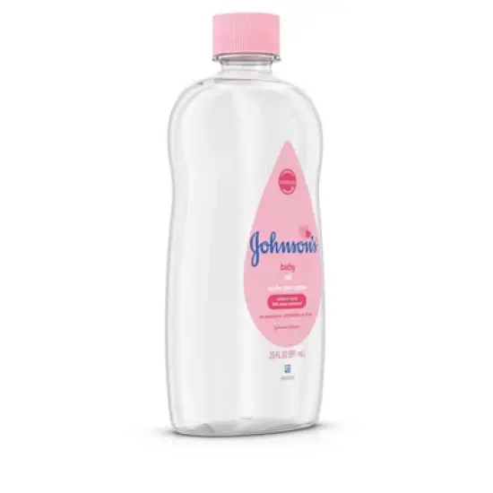 Johnson's Baby Body Pure Mineral Oil, Gentle & Soothing Massage Oil for Dry Skin - Original Scent - 20oz image {1}