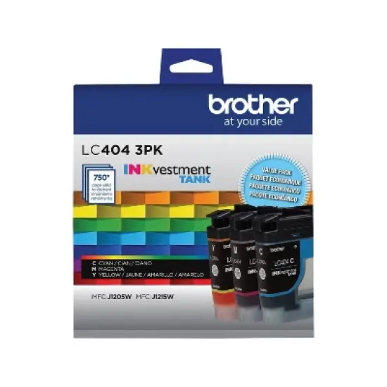 Brother LC4043PKS Cyan/Magenta/Yellow Standard Yield Ink Cartridges 3/Pack image {8}