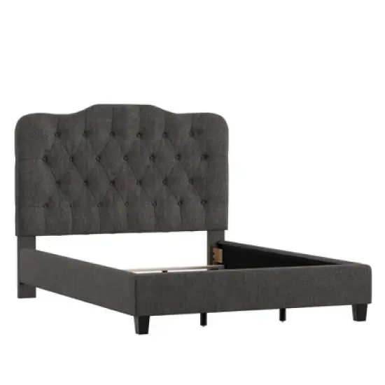 Edensor Adjustable Diamond Tufted Camel Back Bed - Inspire Q image {8}
