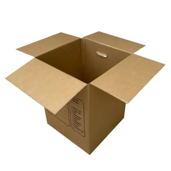 UBMOVE Pack of 10 Premium Large Corrugated Moving Boxes with Handles, 18" x 18" x 24" image {5}
