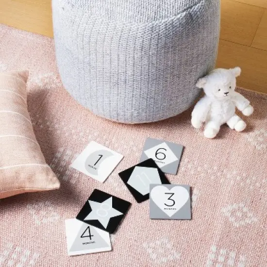 Square Monthly Milestone Cards - Black - Cloud Island&trade; image {1}