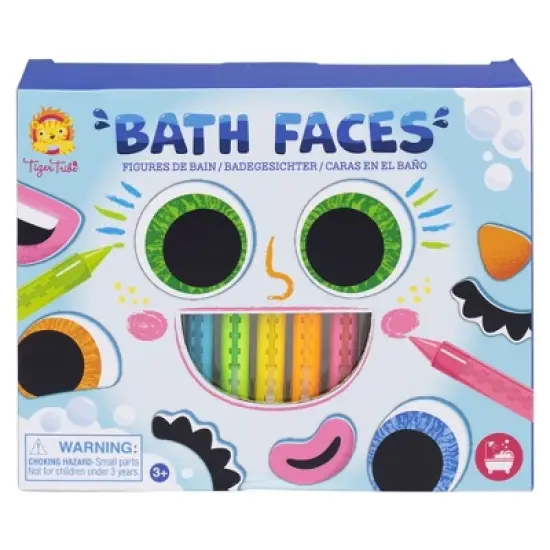 Tiger Tribe Foam Sticky Bath Faces for Tiles & Bath image {7}