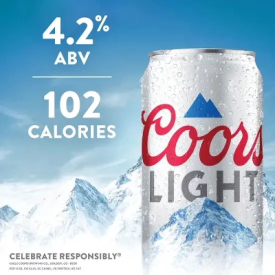Coors Light Beer - 24pk/12 fl oz Cans image {1}