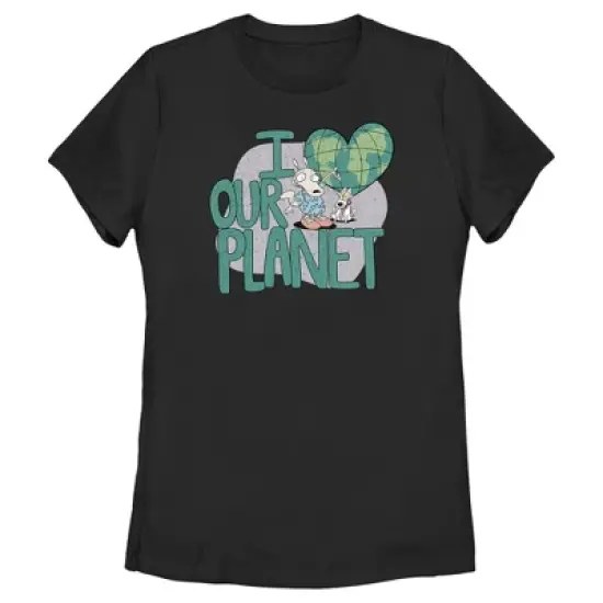 Women's Rocko's Modern Life I Heart Our Planet T-Shirt image {3}