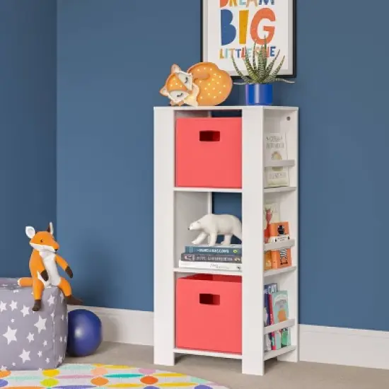 Kids' Book Nook Cubby Storage Tower with Bookshelves White - RiverRidge Home image {6}