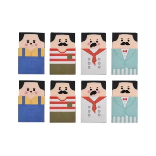 HTUTWOO Bald Guy Erasers - Stylish Gradual Balding Erasers, Easy to Use for Office & School, Back to School image {13}