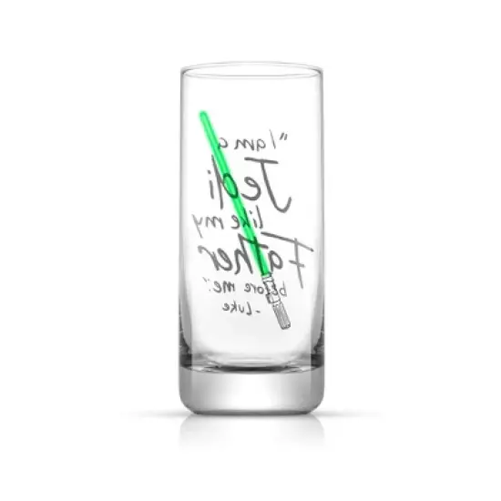 Star Wars New Hope Luke Skywalker Green Lightsaber Tall Drinking Glass - 14.2 oz - Set of 2 image {4}
