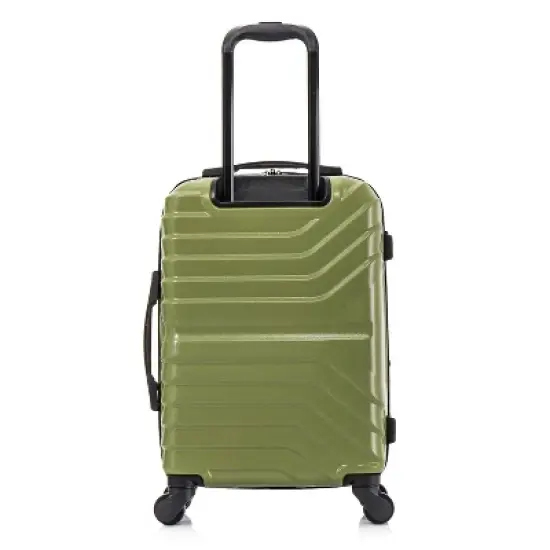 InUSA Aurum Lightweight Hardside Carry On Spinner Suitcase - Green image {5}