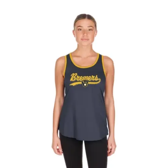 MLB Milwaukee Brewers Women's Bi-Blend Tank Top image {4}