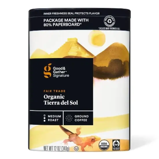 Signature Organic Tierra del Sol Medium Roast Ground Coffee - 12oz - Good & Gather&trade; image {3}