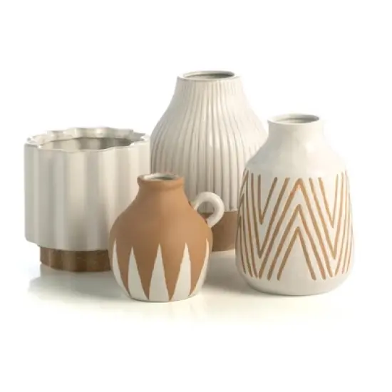 Loma White Planter Vase - Shiraleah image {3}