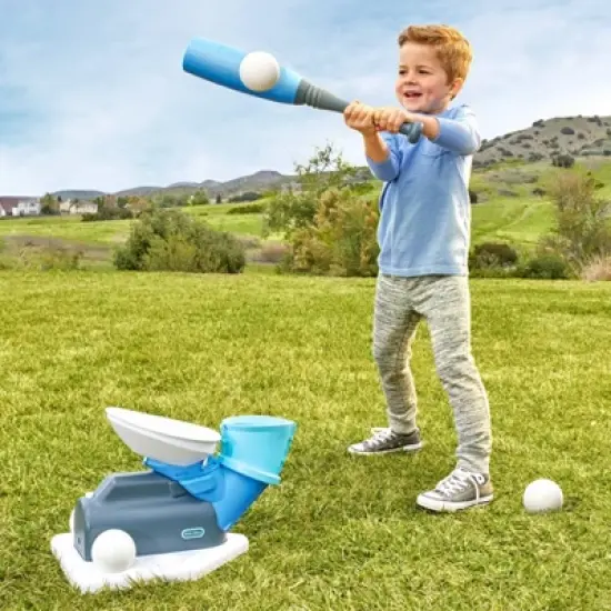 Little Tikes 2-in-1 Pop and Pitch Trainer Toy Baseball Set - 6pc image {6}