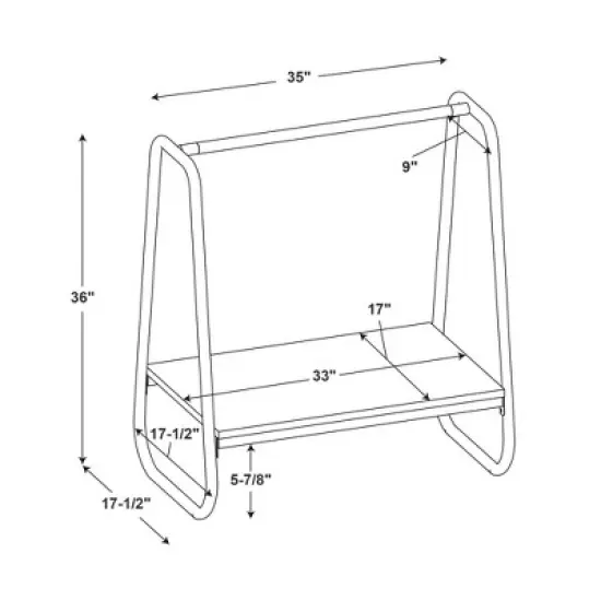 Roset Coat Rack Short - Linon image {6}