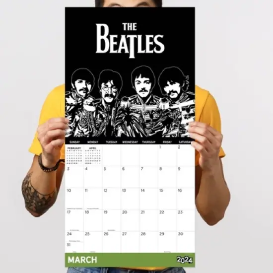 TF Publishing 2024 Wall Calendar 12"x12" The Beatles image {3}