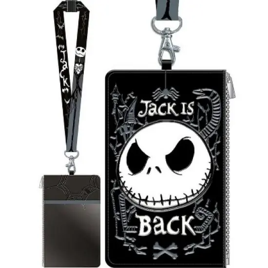 Lanyard with Passport Holder J-ack-Skellington image {3}
