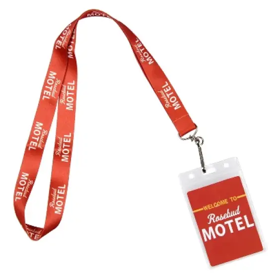 Schitts Creek Welcome To Rosebud Motel ID Badge Holder Keychain Strap Lanyard image {4}