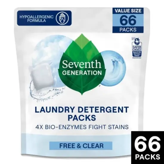 Seventh Generation Laundry Packs - Free & Clear - 66ct image {8}