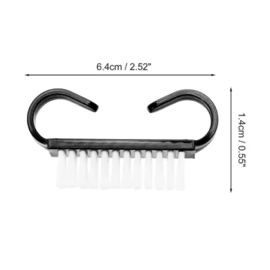 Unique Bargains Durable Solid Nail Cleaning Brush Small 5Pcs image {3}