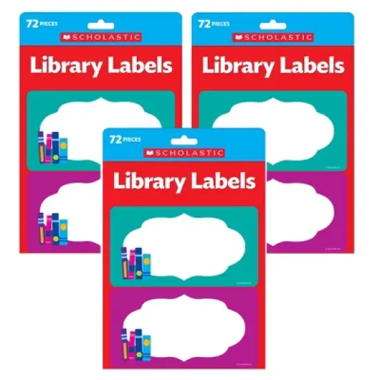 Scholastic Teaching Solutions Library Labels Accents, 72 Per Pack, 3 Packs image {2}