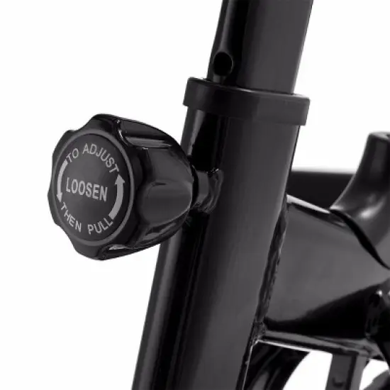 XtremepowerUS Stationary Fitness Exercise Bike 22lbs Flywheel Workout Machine Monitor, Blue image {3}