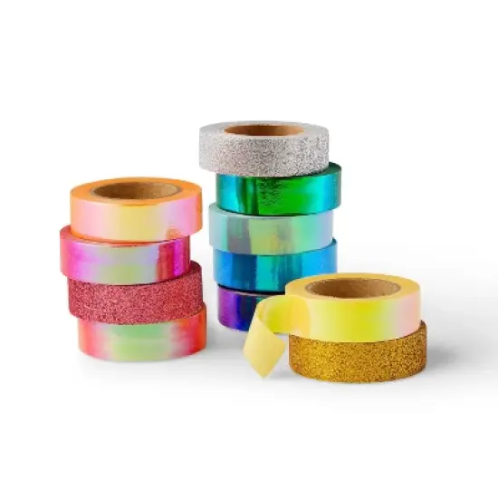11pk Bright Glitter Washi Tape - Mondo Llama&trade; image {1}