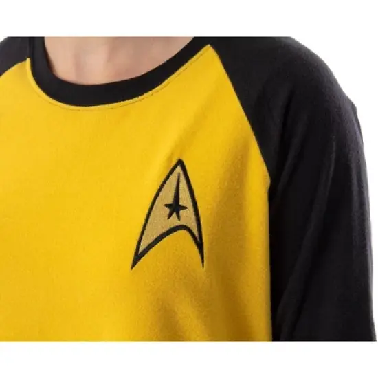 Star Trek Original Series Women's Juniors Raglan Sleep Shirt Nightgown image {1}