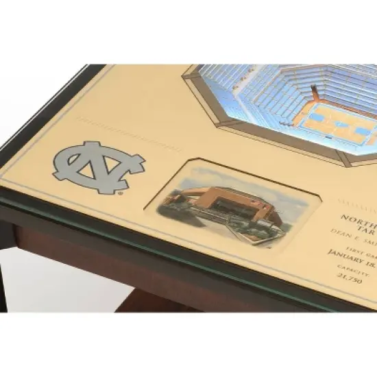 NCAA North Carolina Tar Heels 25-Layer StadiumViews Lighted End Table image {3}
