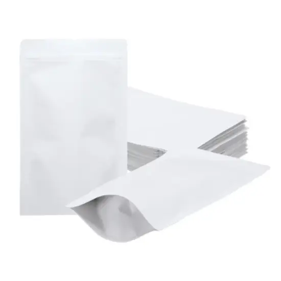 Unique Bargains Sealable Foil Lining Resealable Packaging Zipper Food Storage Pouches 50 Pcs image {6}