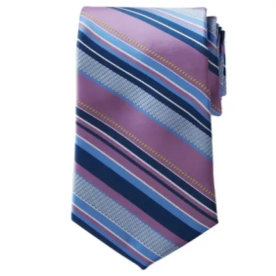 KS Signature by KingSize Men's Big & Tall  Classic Stripe Tie Necktie image {7}