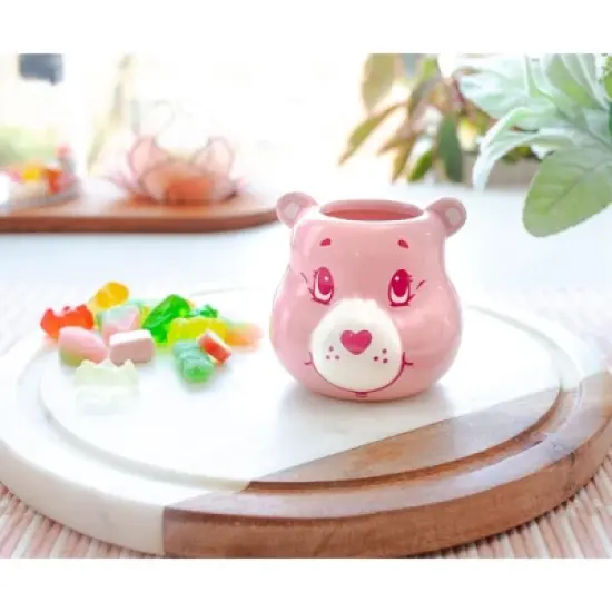 Silver Buffalo Care Bears Cheer Bear Sculpted Ceramic Mini Mug | Holds 2.5 Ounces image {6}