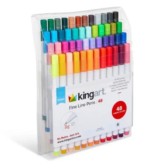 KINGART Fine Line Pens 48 Colors image {8}