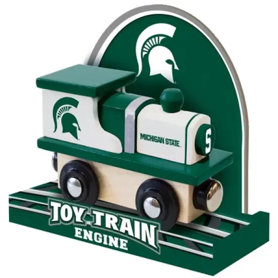MasterPieces Officially Licensed NCAA Michigan State Spartans Wooden Toy Train Engine For Kids image {2}