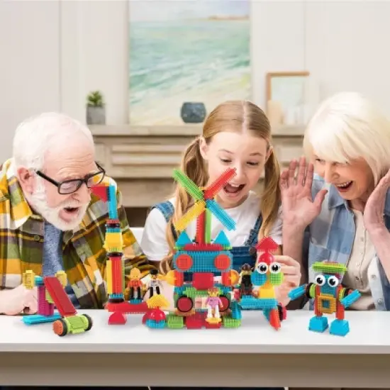 PICASSO-TILES Magnetic Tiles for Kids, 116PCS Hedgehog Playset, Construction STEM Building Blocks Educational Toy image {1}