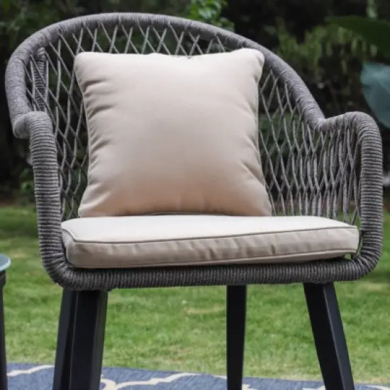 3pc Conversation Set with Chairs, Cushions & Table - Captiva Designs image {5}